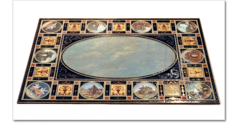 Verre Eglomisé Micro Mosaic Table